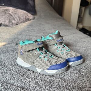 Kids' Gray and Blue Sneakers